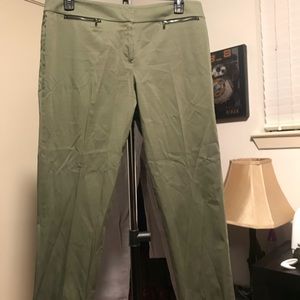 Army Green Nine West Dress Pants - worn once!
